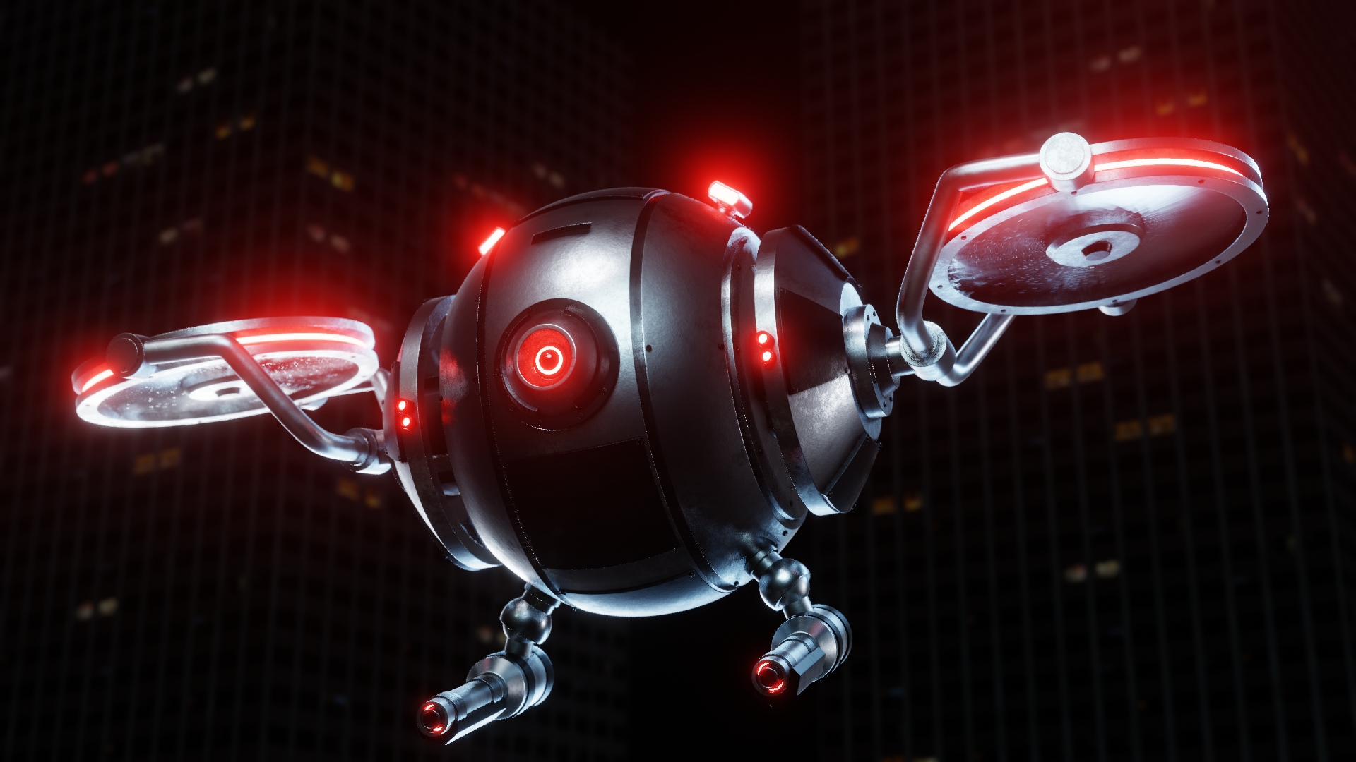 Sci-Fi Security Drone preview image 2